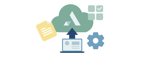 Cloud storage access on display icon