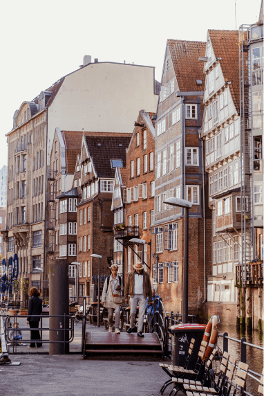 Straßenszene in Hamburg beim BenQ Streetphoto-Workshop