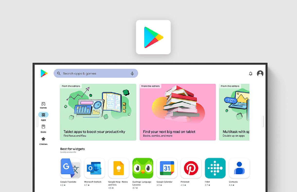 With the SH04’s EDLA certification, you can access the extensive library of apps on the Google Play Store.