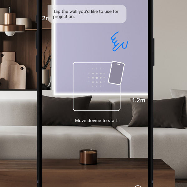 projector installation becomes easy with BenQ AR Planner App by scan your wall and simulate