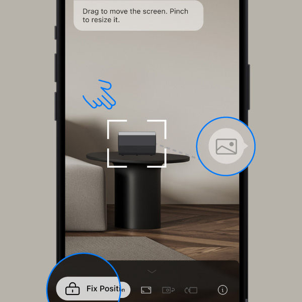 Change your simulated projector set up anytime in BenQ AR Planner