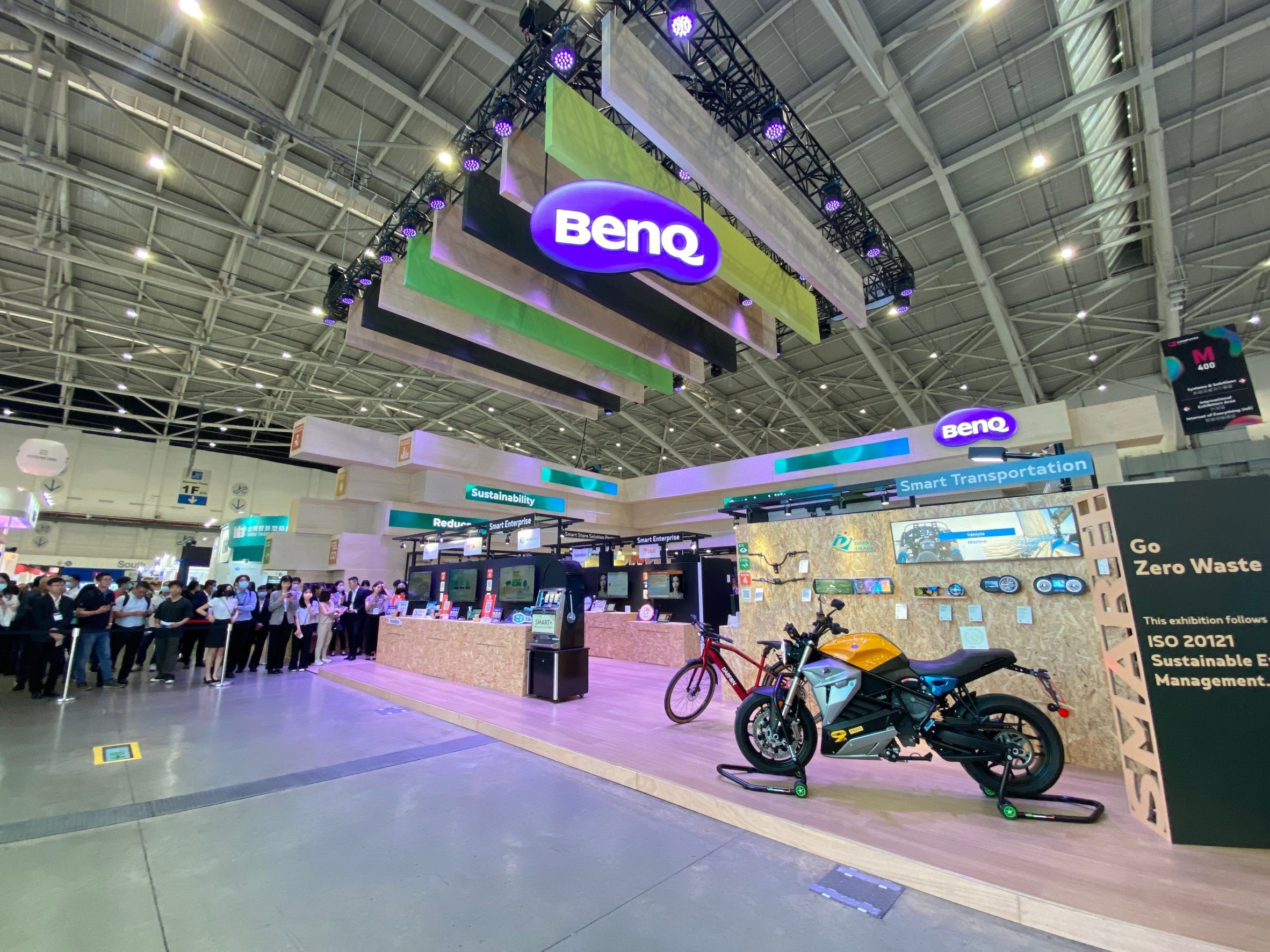 BenQ 2023 年 COMPUTEX 展位為開展以來首度取得 ISO 20121 國際永續活動驗證之集團。