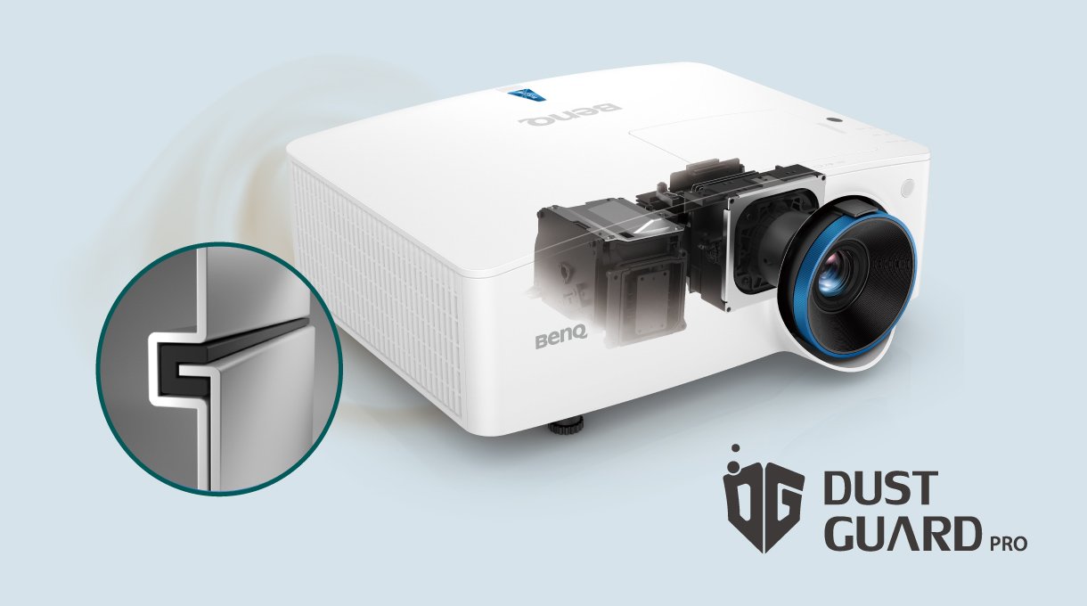 BenQ Higher Education Projectors are with IPX6 DustGuard Pro protection, including a sealed engine that eliminates any chance of dust contamination