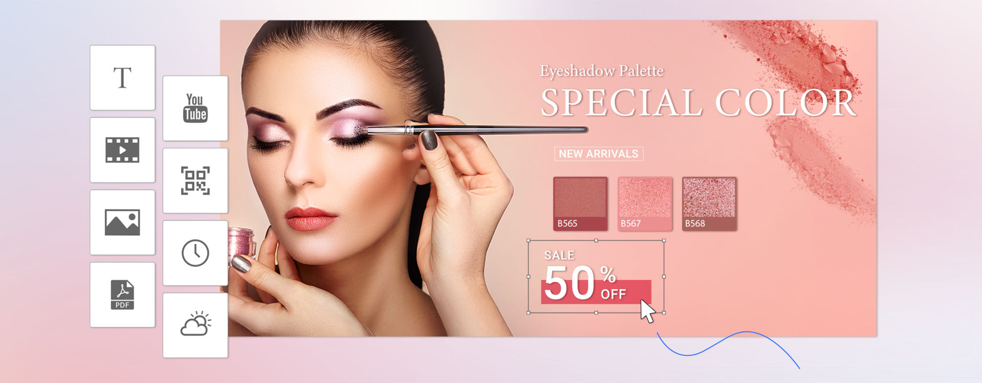 Interaktivní 4K digital signage displej odolný vůči mikrobům s povrchovou úpravou proti odleskům a otiskům prstů. Vytvářejte a prezentujte obsah pomocí softwaru X-Sign v režimu na výšku nebo na šířku.