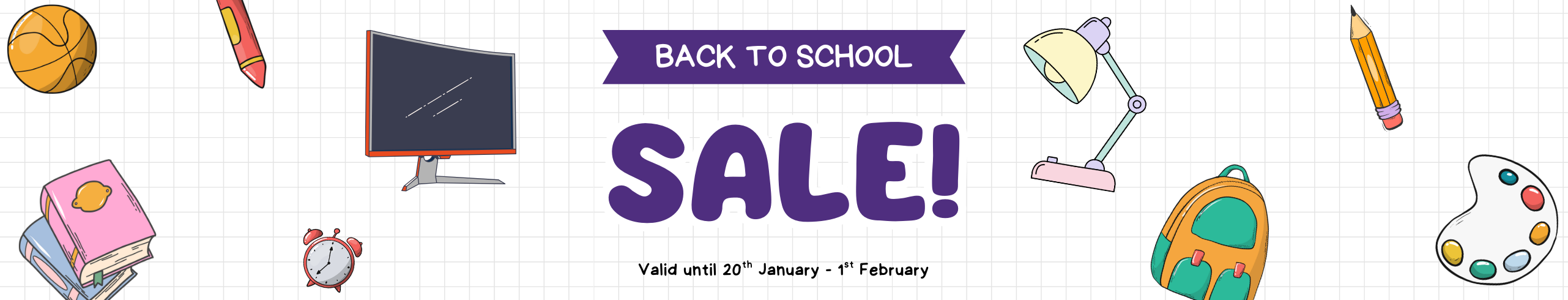 2026 Back to School Sale Landing Page - Homepage