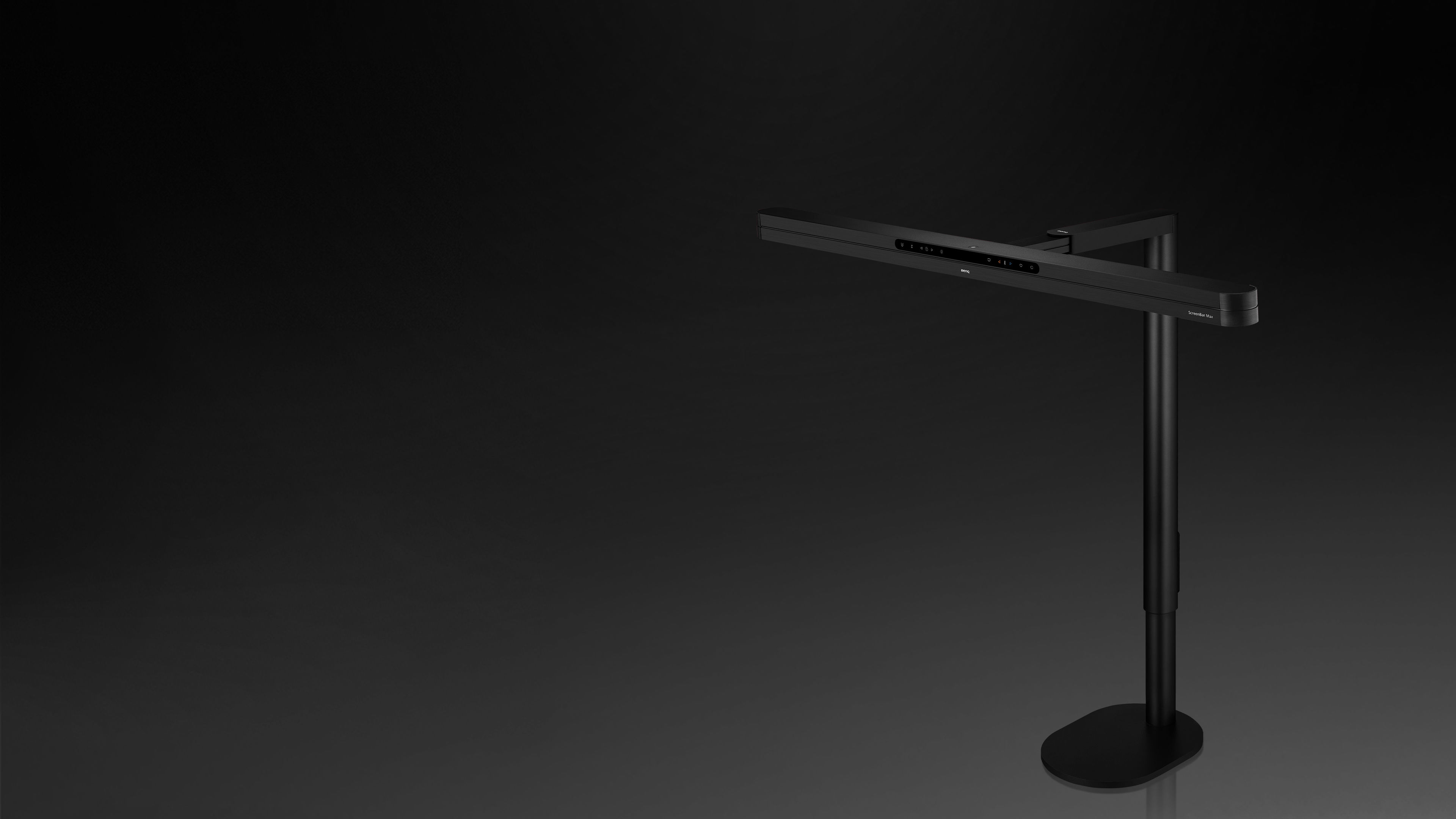 BenQ ScreenBar Max Base stand accessory supporting the ScreenBar Max dual monitor desk lamp without a monitor clamp
