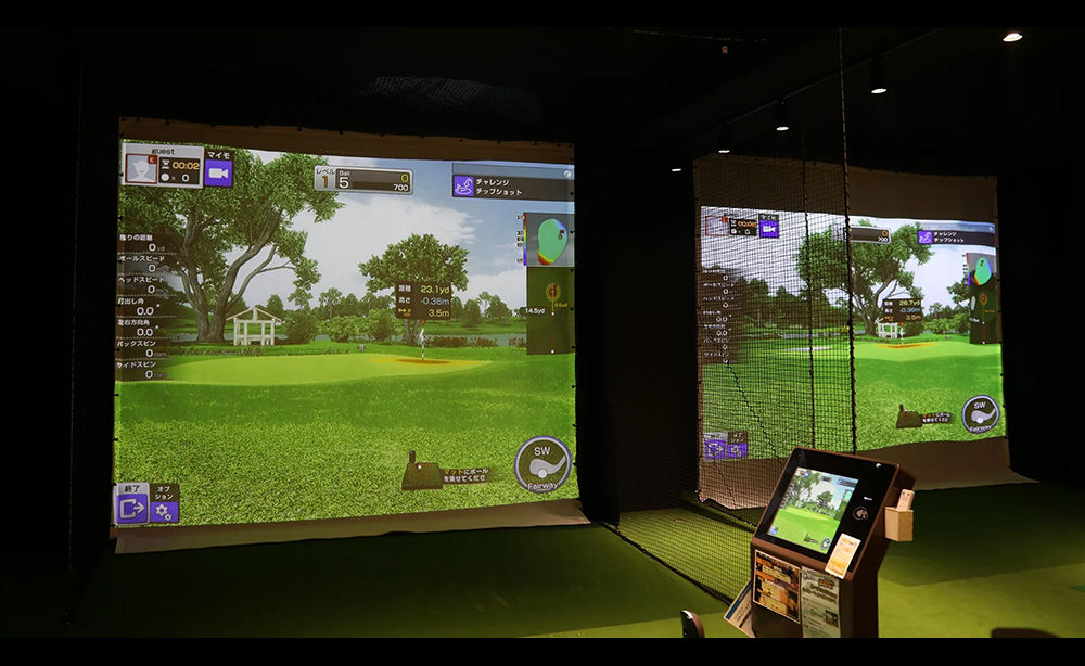 Japonya kapalı golf simülasyonu golf GT ve rahatla