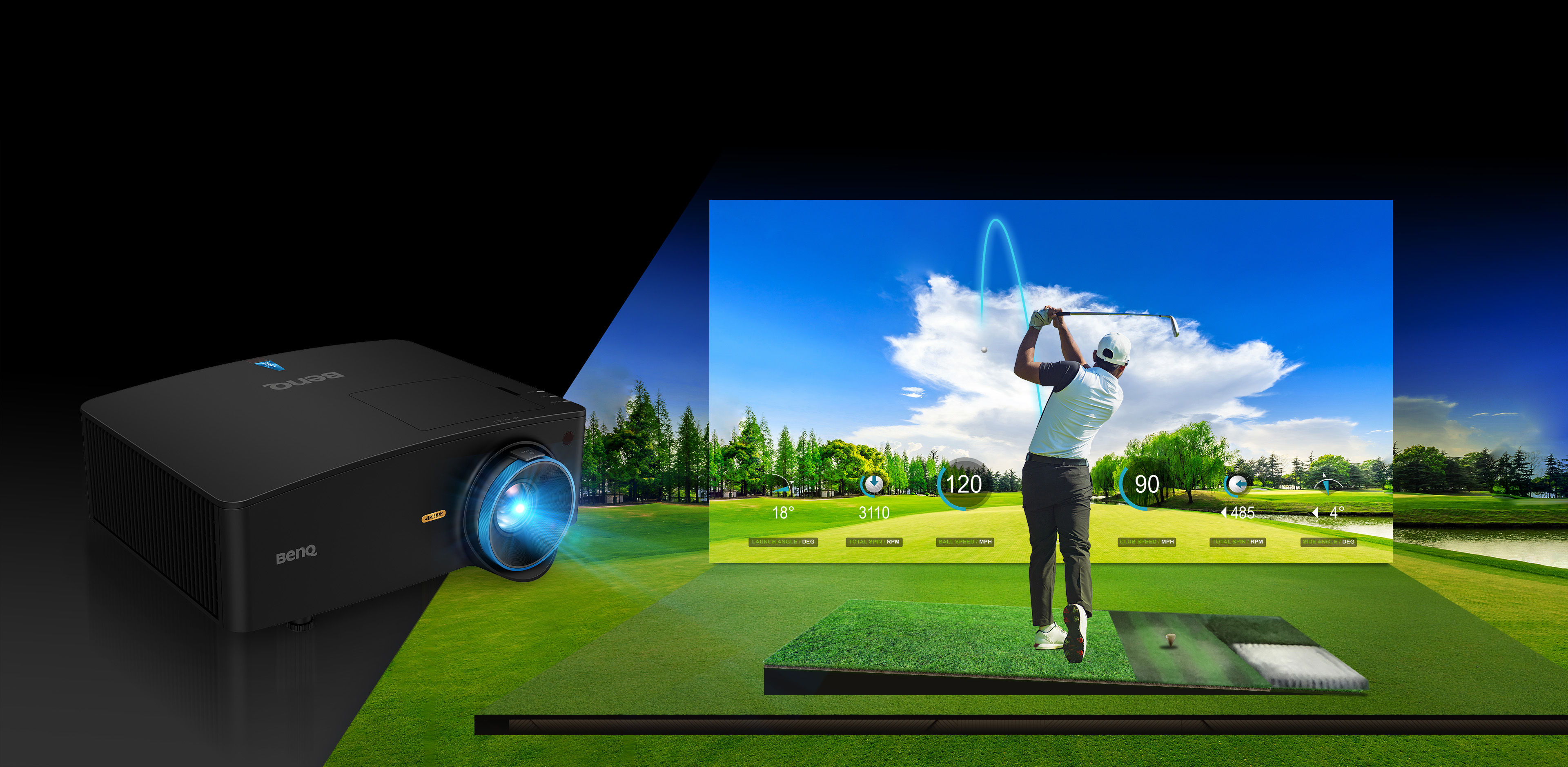 ยกระดับประสบการณ์การเล่นกอล์ฟในร่ม: ปลดปล่อยความสมจริงแบบปฏิวัติวงการด้วย Golf Simulator Projector โปรเจคเตอร์สนามกอล์ฟจำลองจาก BenQ