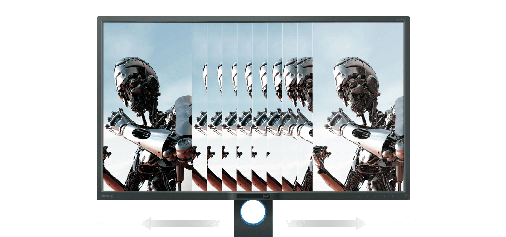 Der Animations-Modus kommt mit einer in 10 Stufen einstellbaren Bildschirmhelligkeit und stellt Details in dunklen Bereich klarer dar ohne diese zu überleuchten.