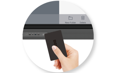 Écran interactif BenQ avec la technologie NFC
