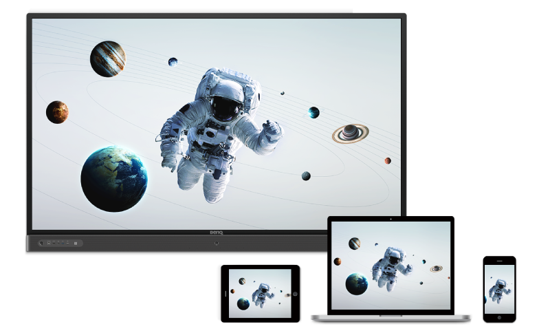 BenQ InstaShare App allows screen mirroring from multiple devices and platforms.