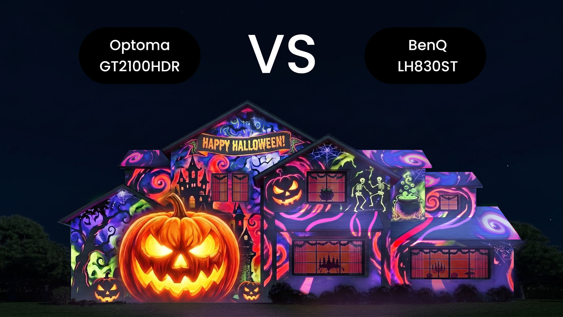BenQ LH830ST vs Optoma GT2100HDR: House Mapping Shootout