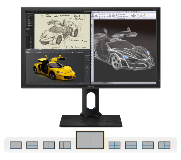 Das Display Pilot-Programm bietet die Möglichkeit die Fläche des Bildschirms in Teilbereiche zu unterteilen, was zu effizienterem Multitasking führt.