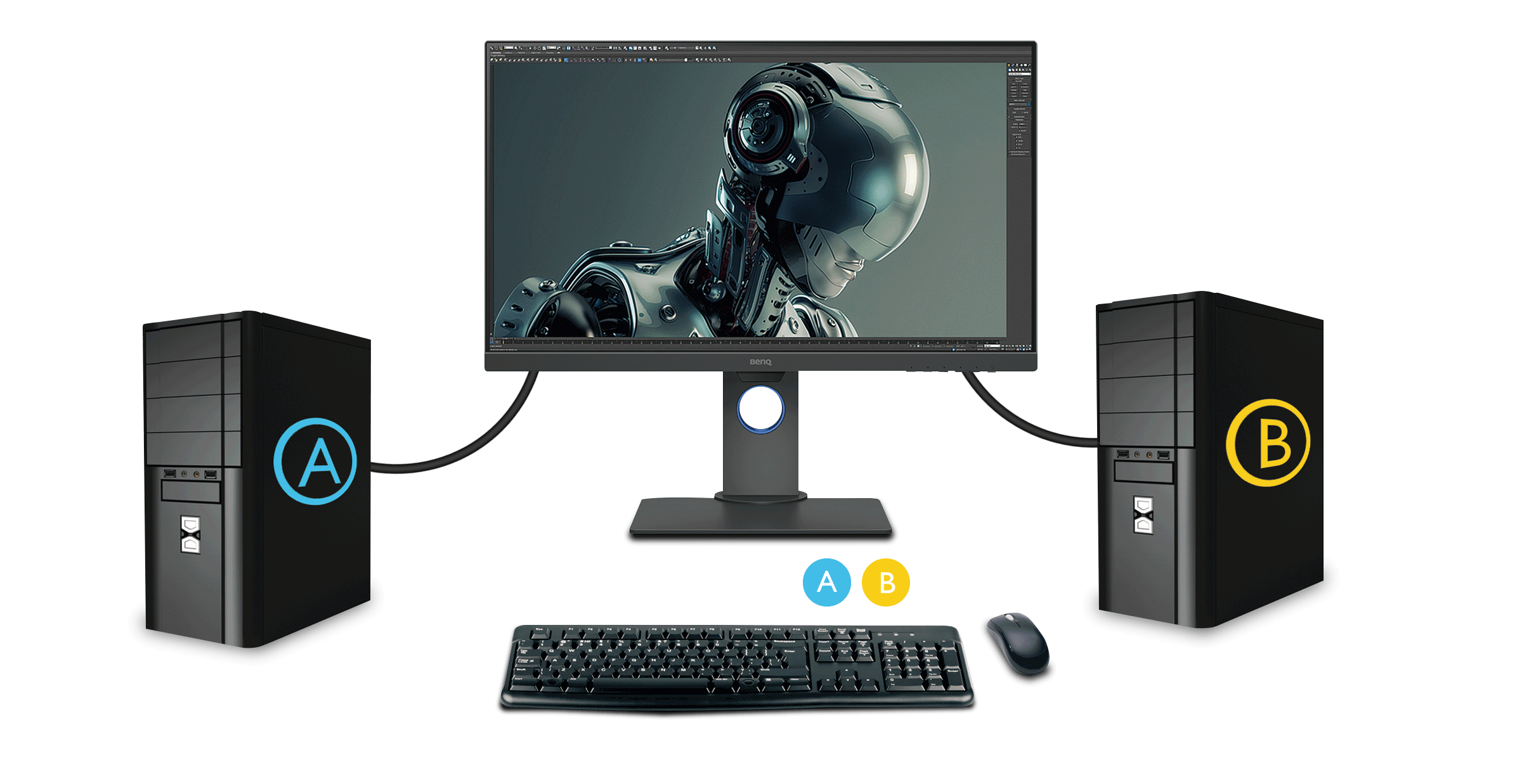 GrafikMonitor BenQ PD2700U für Designer BenQ Deutschland