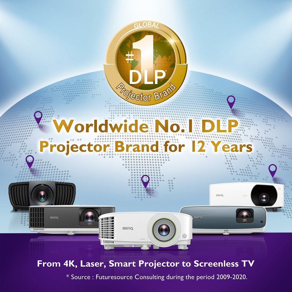 BenQ No.1 DLP Projector brand. From 4K Laser Projector, Smart Projector, to Business and Education Projector. 