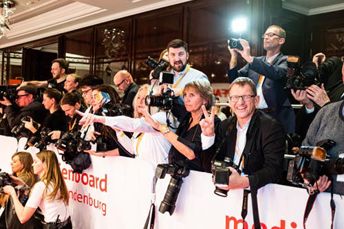 Presse auf der Medienboard-Party 2020