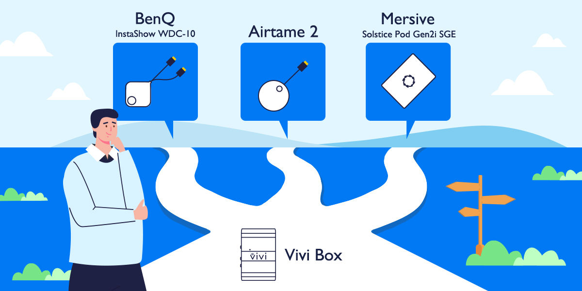 A Business Person Choosing the Best Classroom Alternative to Vivi