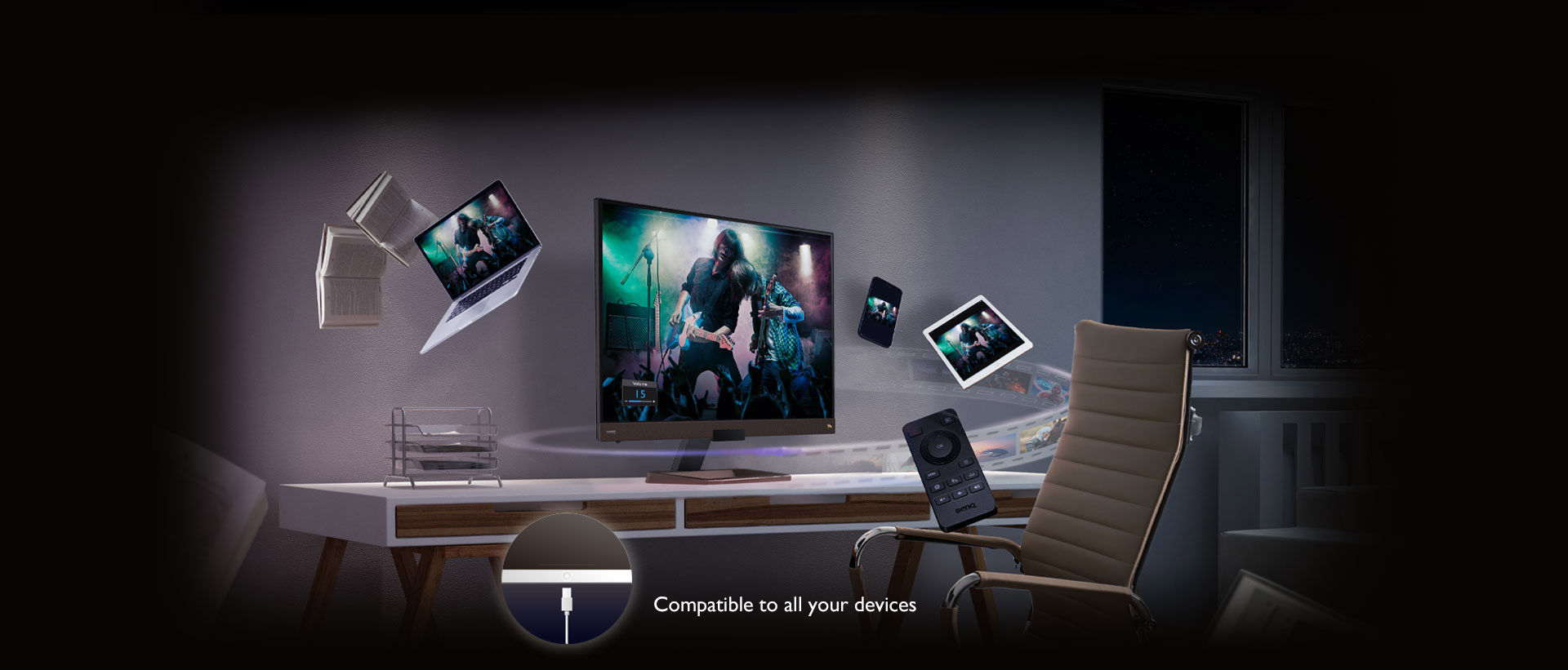 BenQ Entertainment EW series monitor is the best monitor for netflix, disney+, hbo binge-watching