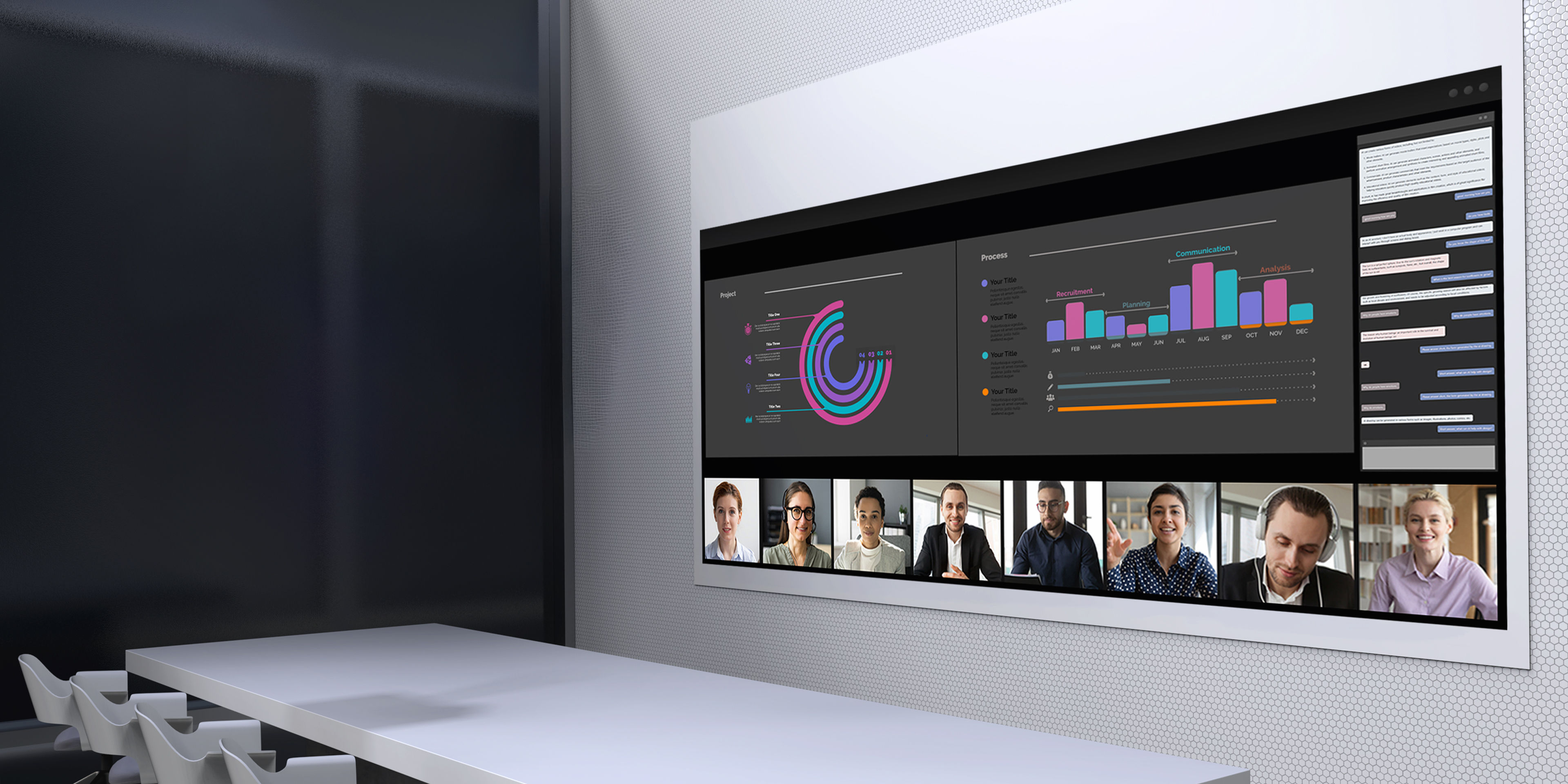 LK935 delivers excellent performance with 5500lm brightness and 4K resolution for hybrid meetings, video conference meetings and multi-split-screen presentations.