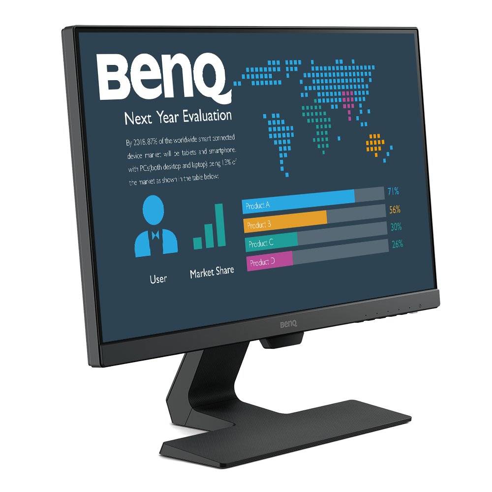 BenQ BL2283 is a 21.5" FHD (1920x1080) frameless monitor designed with BenQ's Eye-Care™ Technology to bring visual comfort during extended viewing periods.