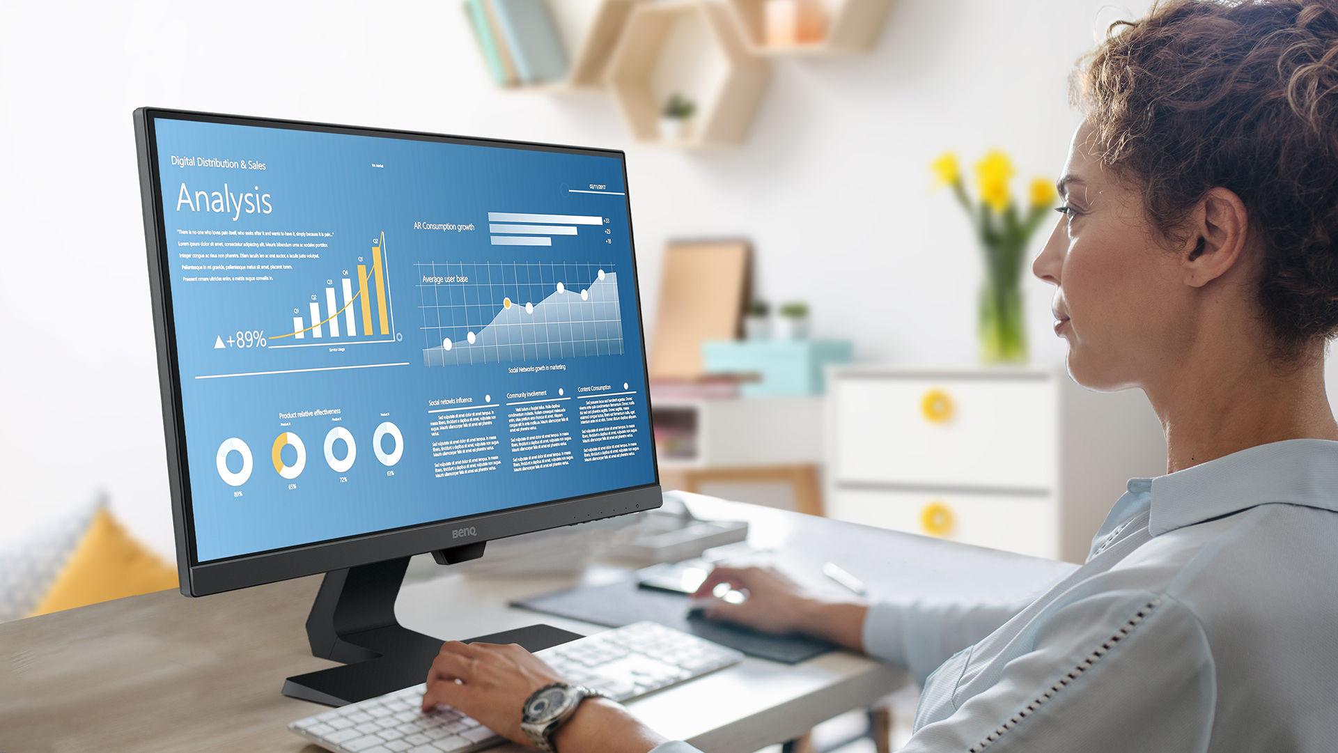 BenQ BL2480 with industry-leading eye-care tech reduces eye strain headaches and fatigue while improving viewer comfort.