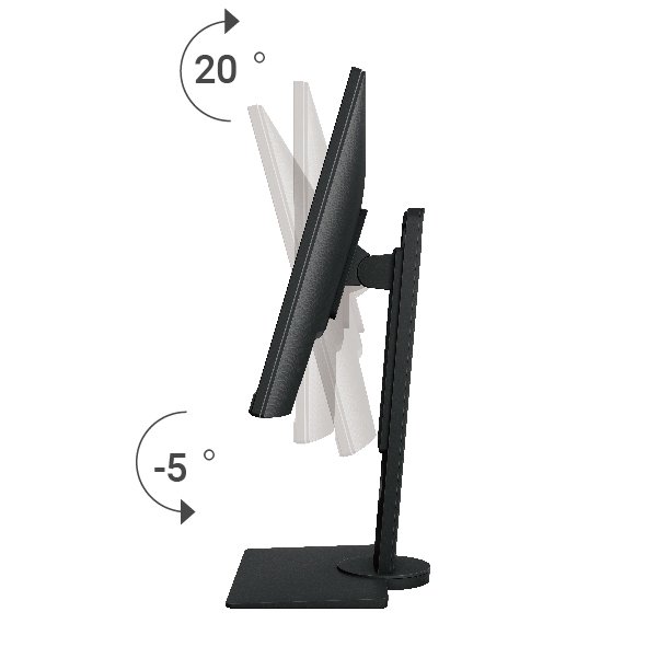 BenQ BL2480T offers tilting, swiveling, pivoting, and height adjustment.