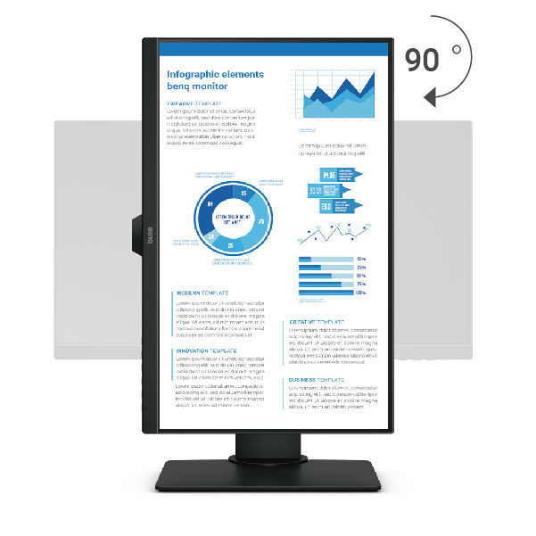 BenQ BL2480T offers tilting, swiveling, pivoting, and height adjustment.