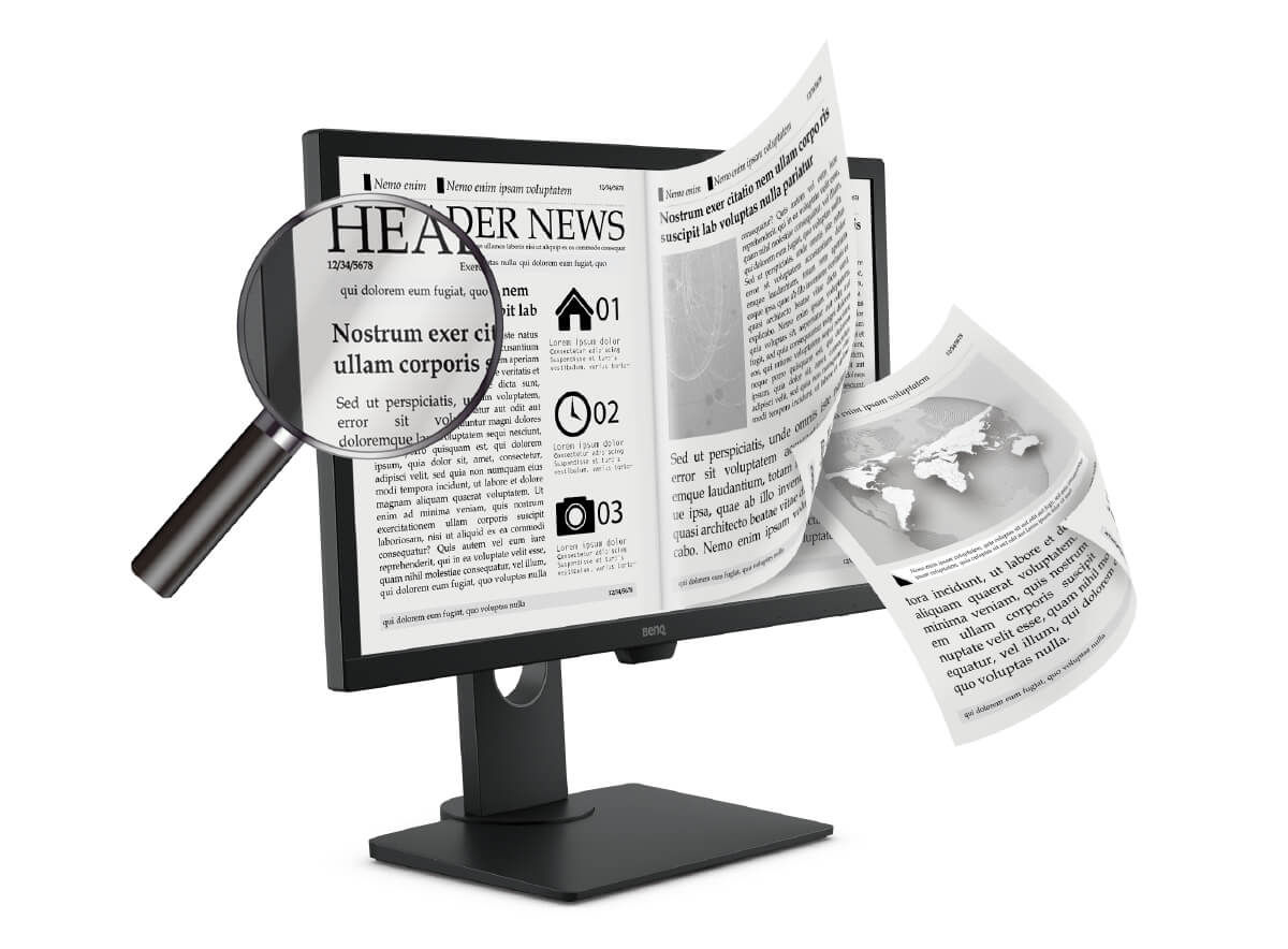 Der Epaper-Modus bietet ein klares Schwarz-Weiß-Leselayout ohne Ablenkungen und eine geeignete Bildschirmhelligkeit