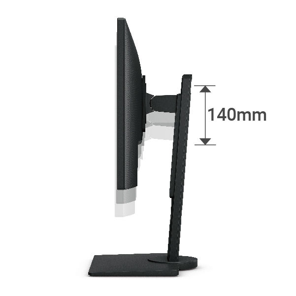 BenQ BL2483TM offers tilting, swiveling, pivoting, and height adjustment.