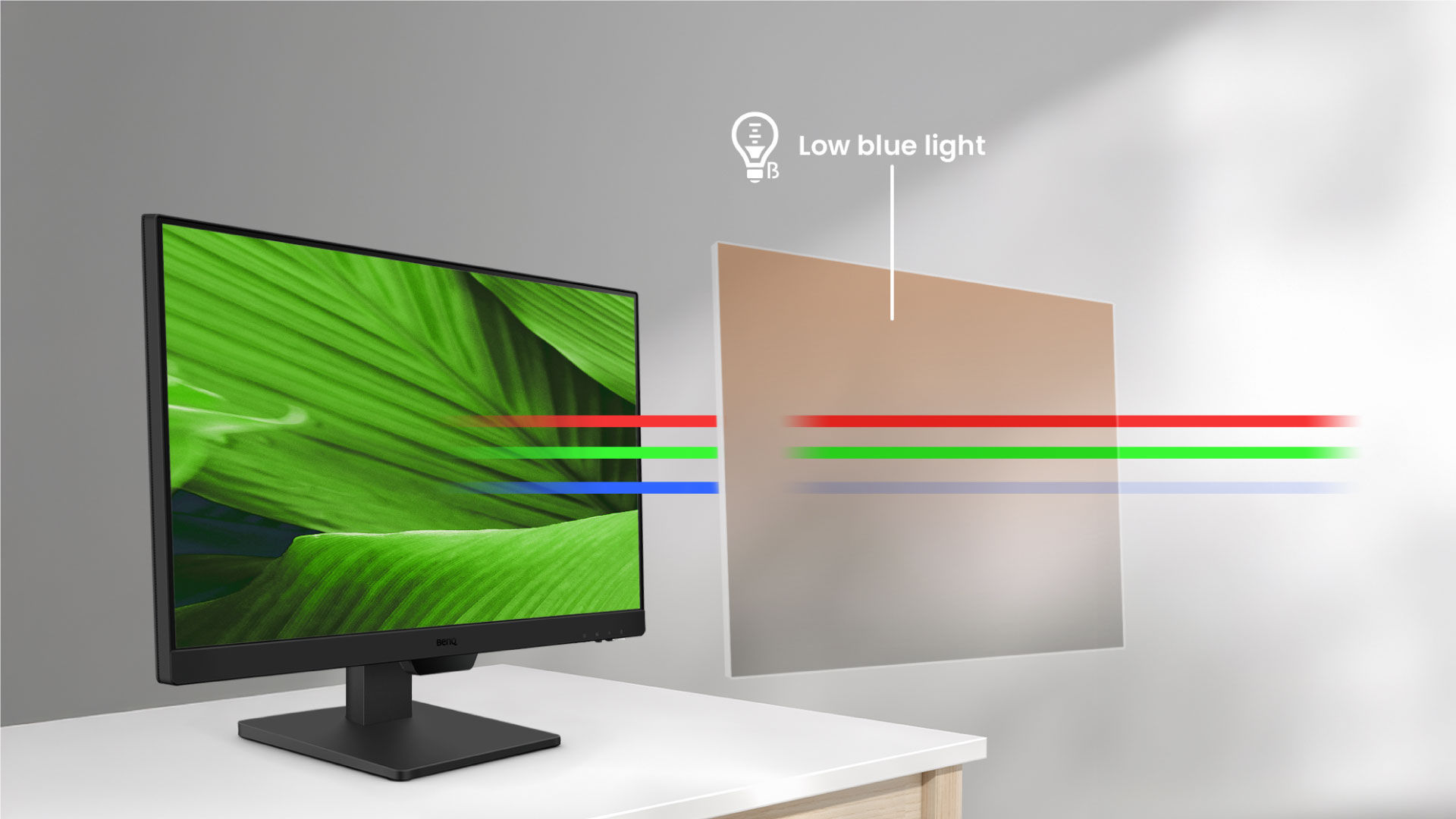 Low Blue Light cuts eye strain without yellow tint—TÜV-certified protection that preserves true colors.