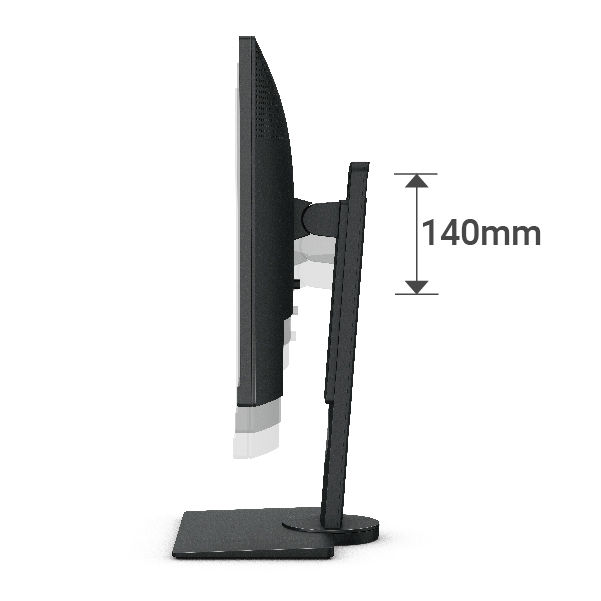 BenQ BL2581T offers tilting, swiveling, pivoting, and height adjustment.