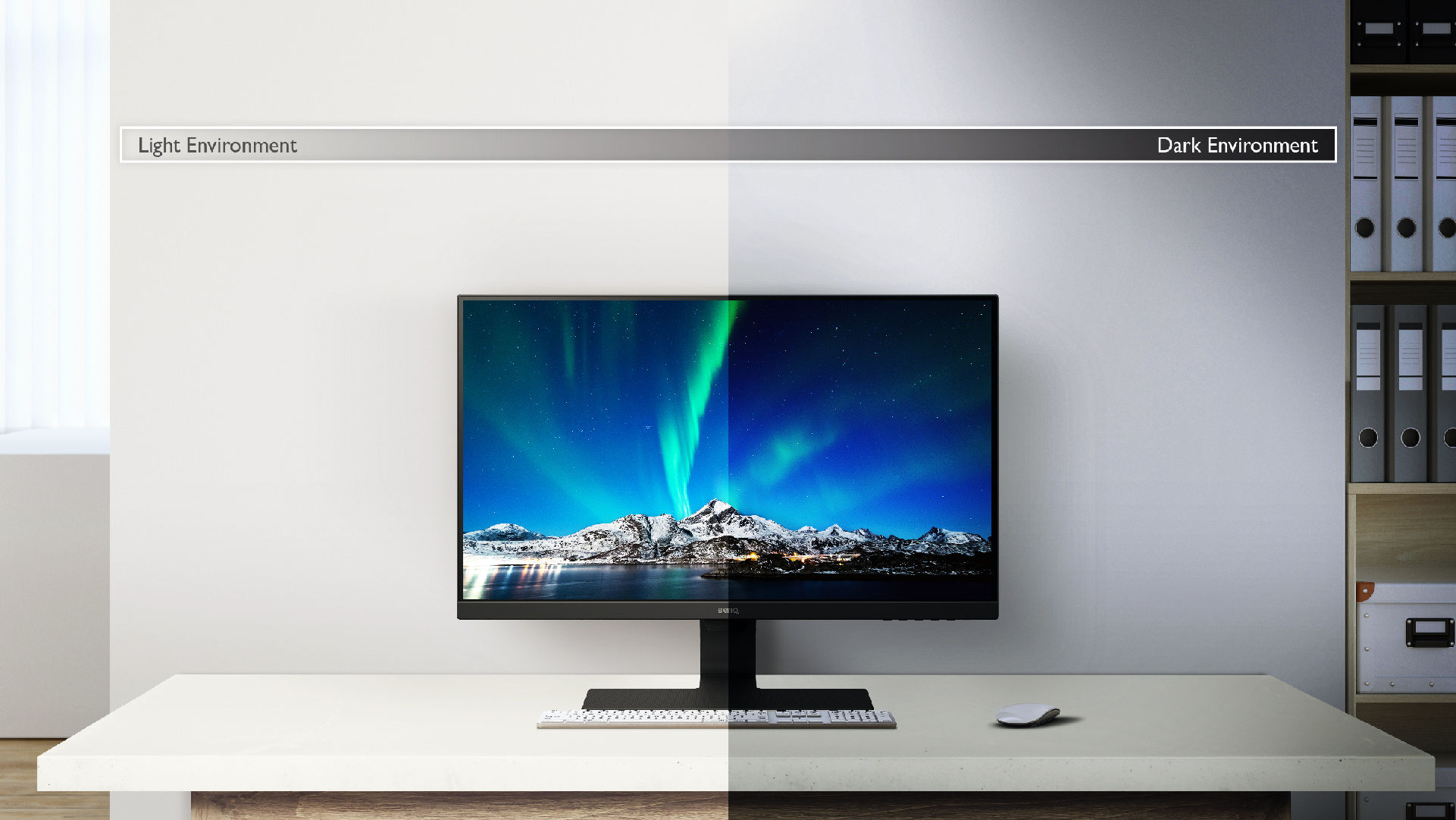 BenQ BL2780 Brightness Intelligence past de helderheid van het scherm actief aan voor een comfortabele kijkervaring.