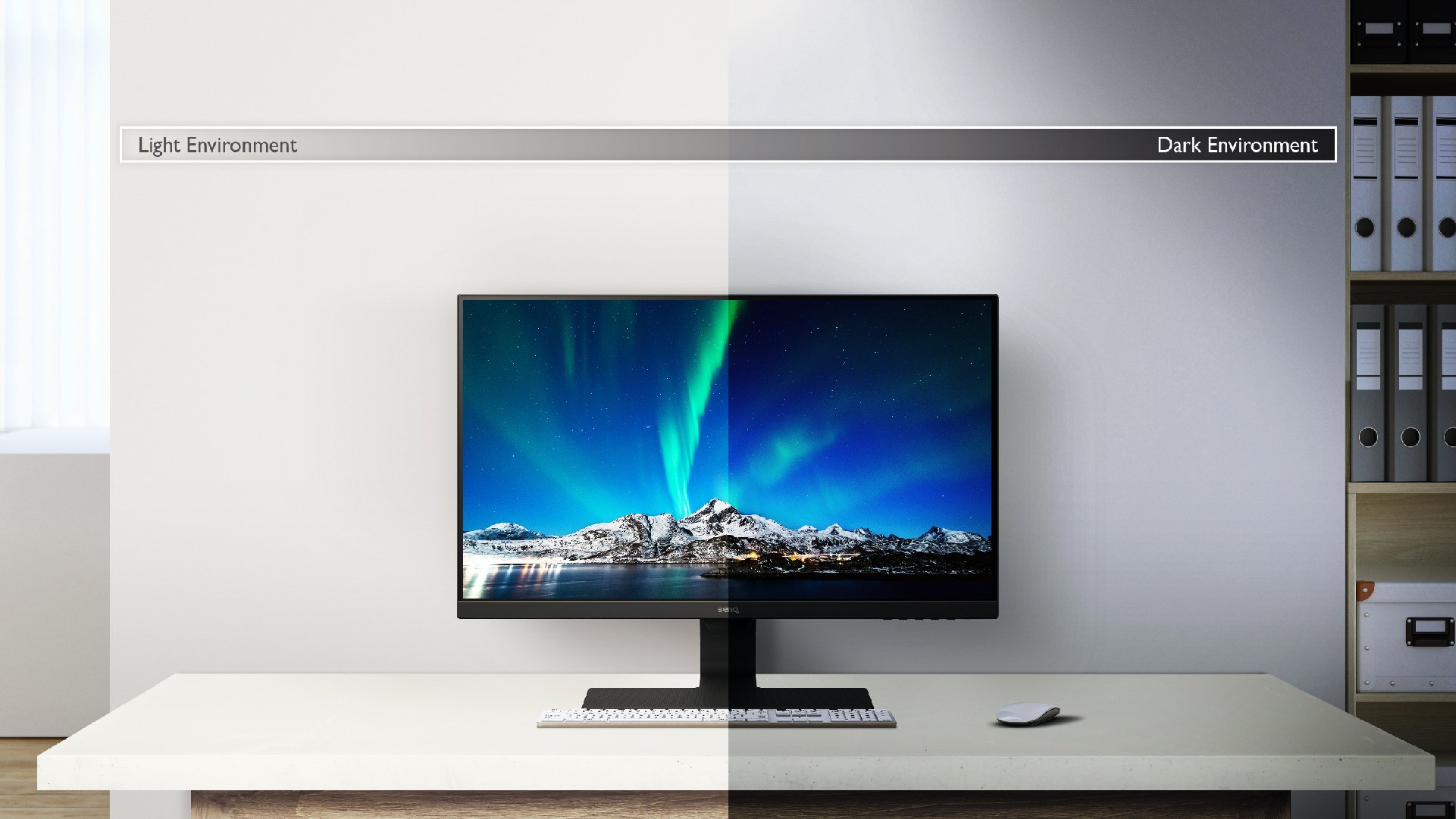 BenQ BL2780 Brightness Intelligence actively adjusts screen brightness for comfortable viewing experiences.