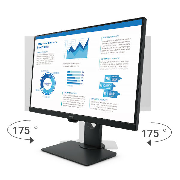 BenQ BL2780T offers tilting, swiveling, pivoting, and height adjustment.