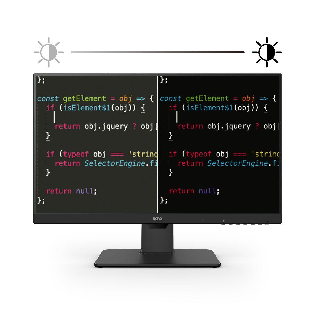 BenQ BL2785TC offers coding mode to make every colour pop out for easy readability and coding efficiency.