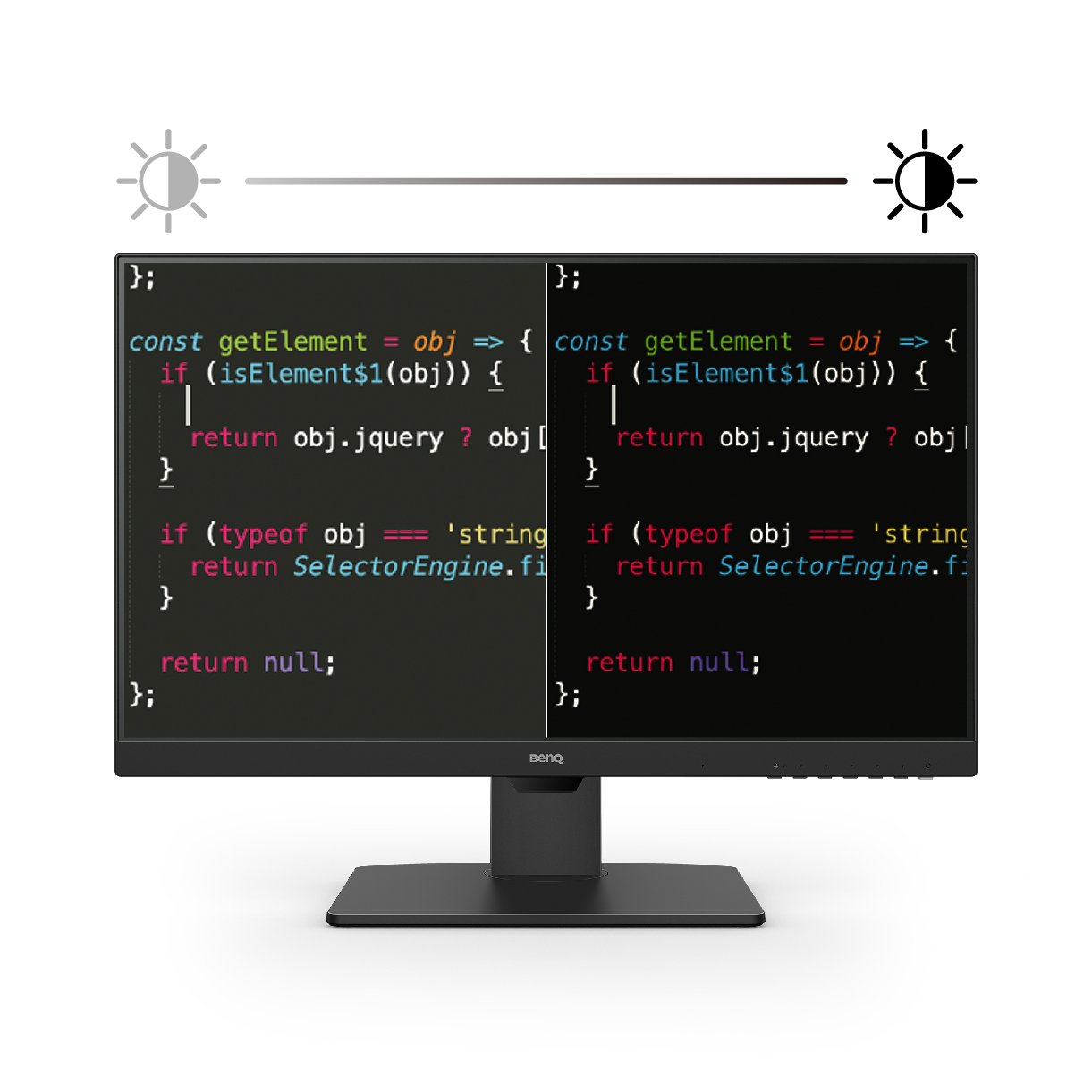 BenQ BL2785TC offers coding mode to make every color pop out for easy readability and coding efficiency.