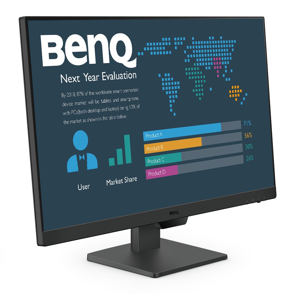 BenQ BL2790 je 100Hz monitor Business, s displejem Full HD, vestavěným reproduktorem a rozhraním HDMI a s technologiemi Eye-Care, které zajišťují komfort a pohodlí.