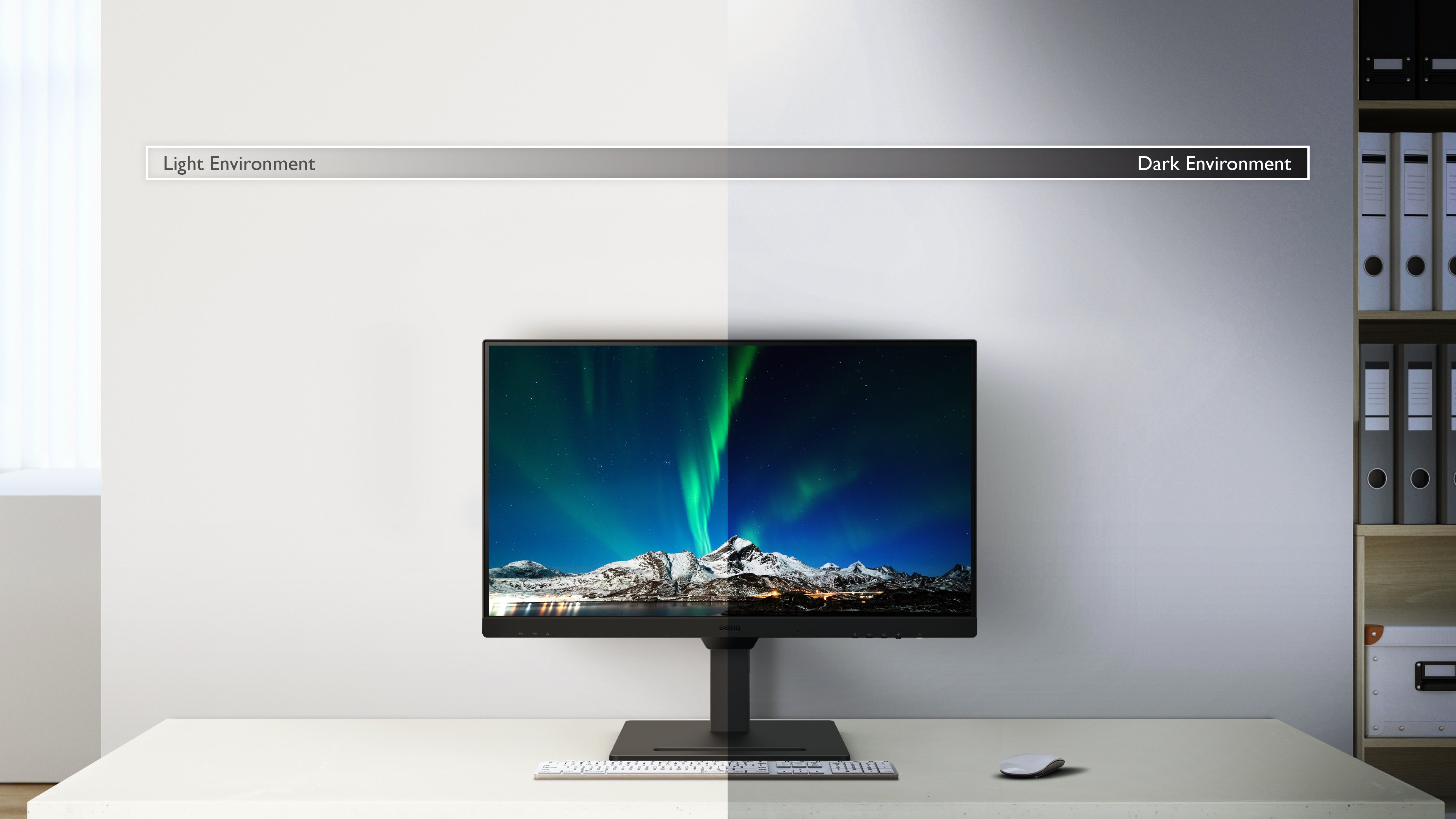 BenQ BL2790QT Brightness Intelligence actively adjusts screen brightness for comfortable viewing experiences and Brightness Intellignece Gen.2 allows customizable brightness.