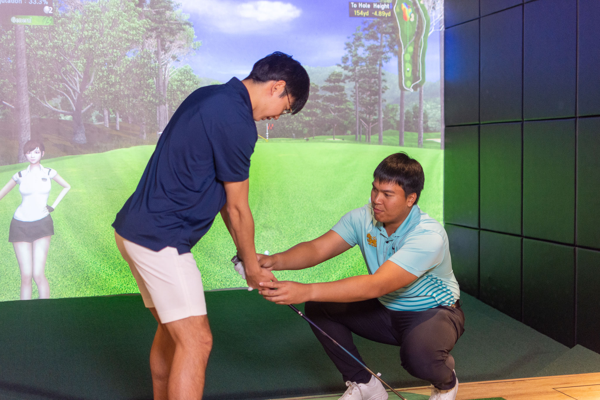 Coaching golf at Lengolf