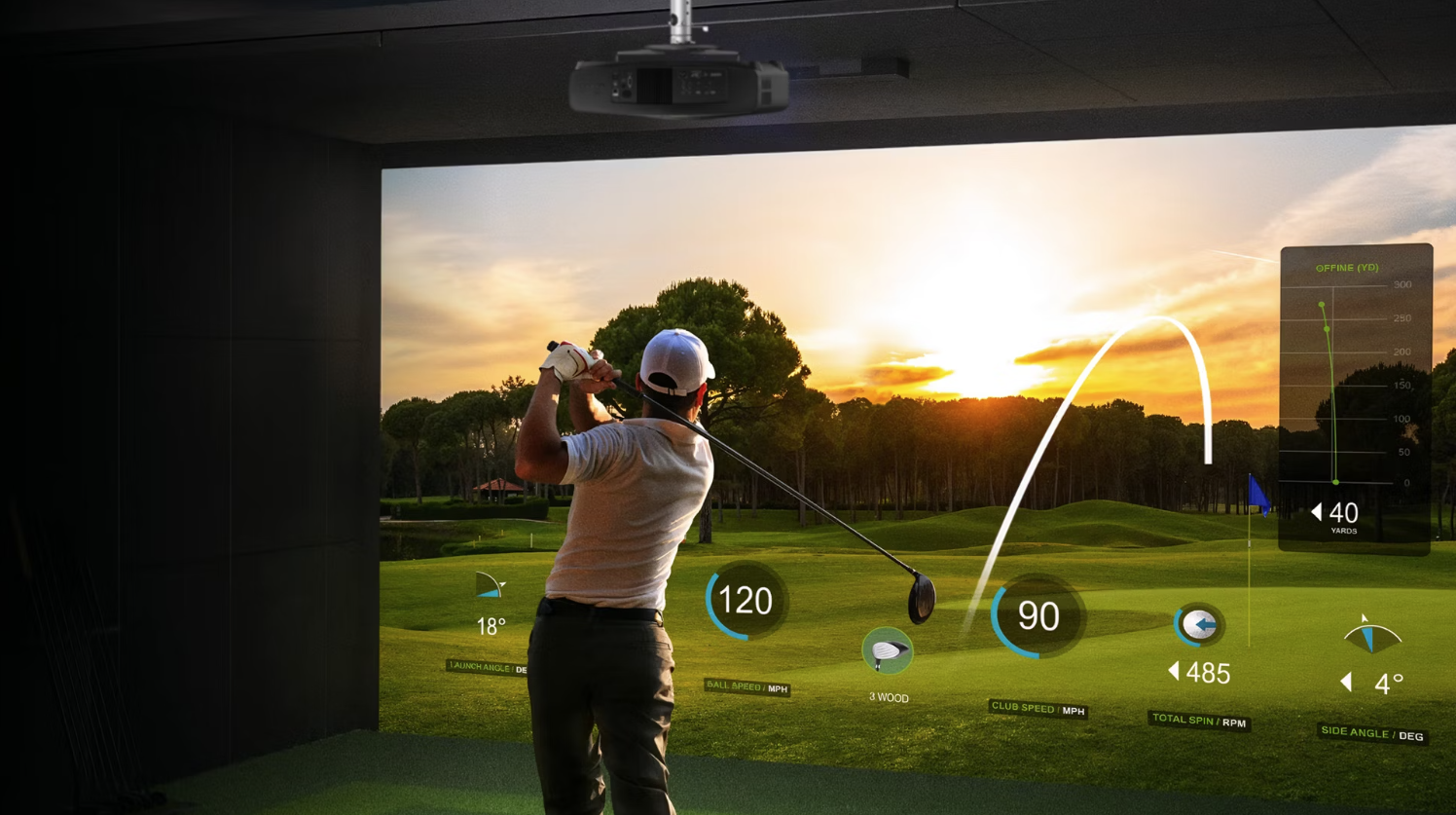 BenQ BR9708: Nejlepší projektor pro golfové simulátory s efektem plně pohlcujícího zážitku