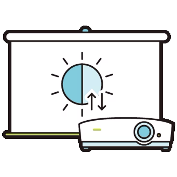 3200高亮度與高對比度，讓簡報字字清晰不模糊