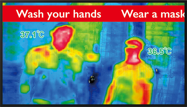 Taking temperatures by hand increases the risk of infection.