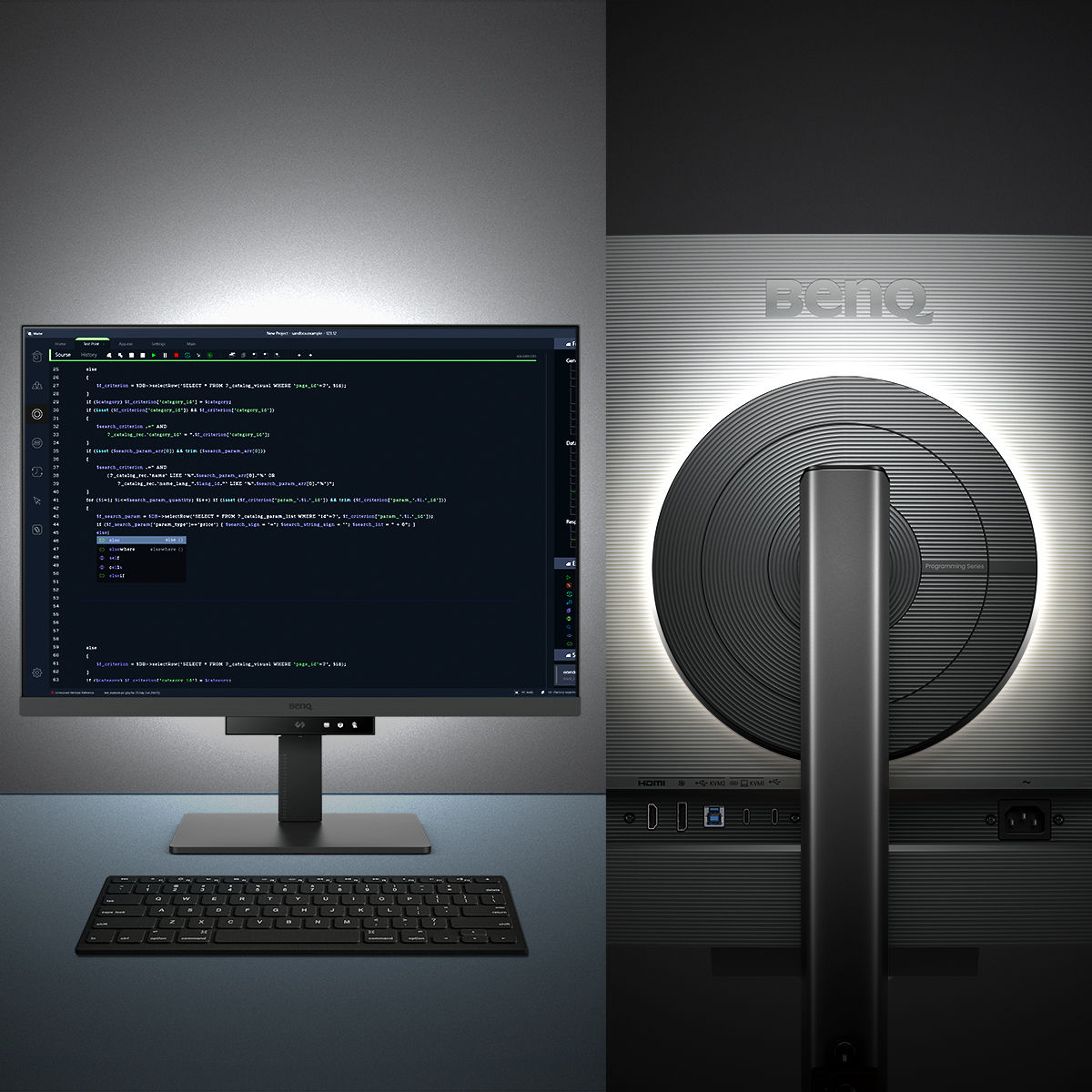 Built-in MoonHalo Bias Light