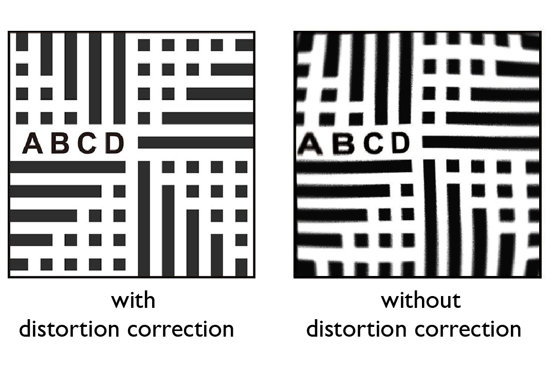 La DVY31 corrige automáticamente la distorsión para transmitir vídeos precisos.