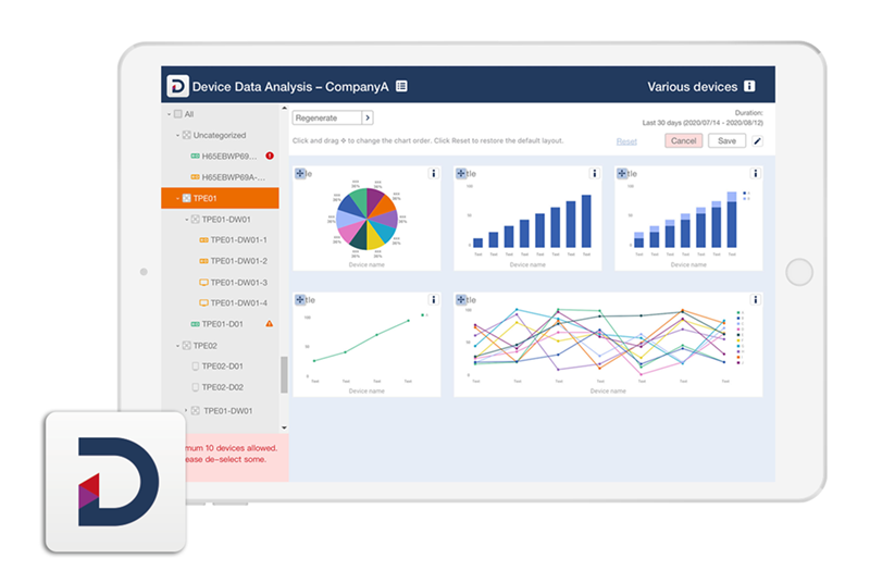 BenQ VC01A with Device Management Solution (DMS) Snadno monitorujte a analyzujte stav všech svých zařízení BenQ pomocí jednoho ovládacího panelu. Spravujte displeje, aplikace a aktualizace OTA (Over-the-Air) na dálku a zajistěte si tak maximální pohodlí.