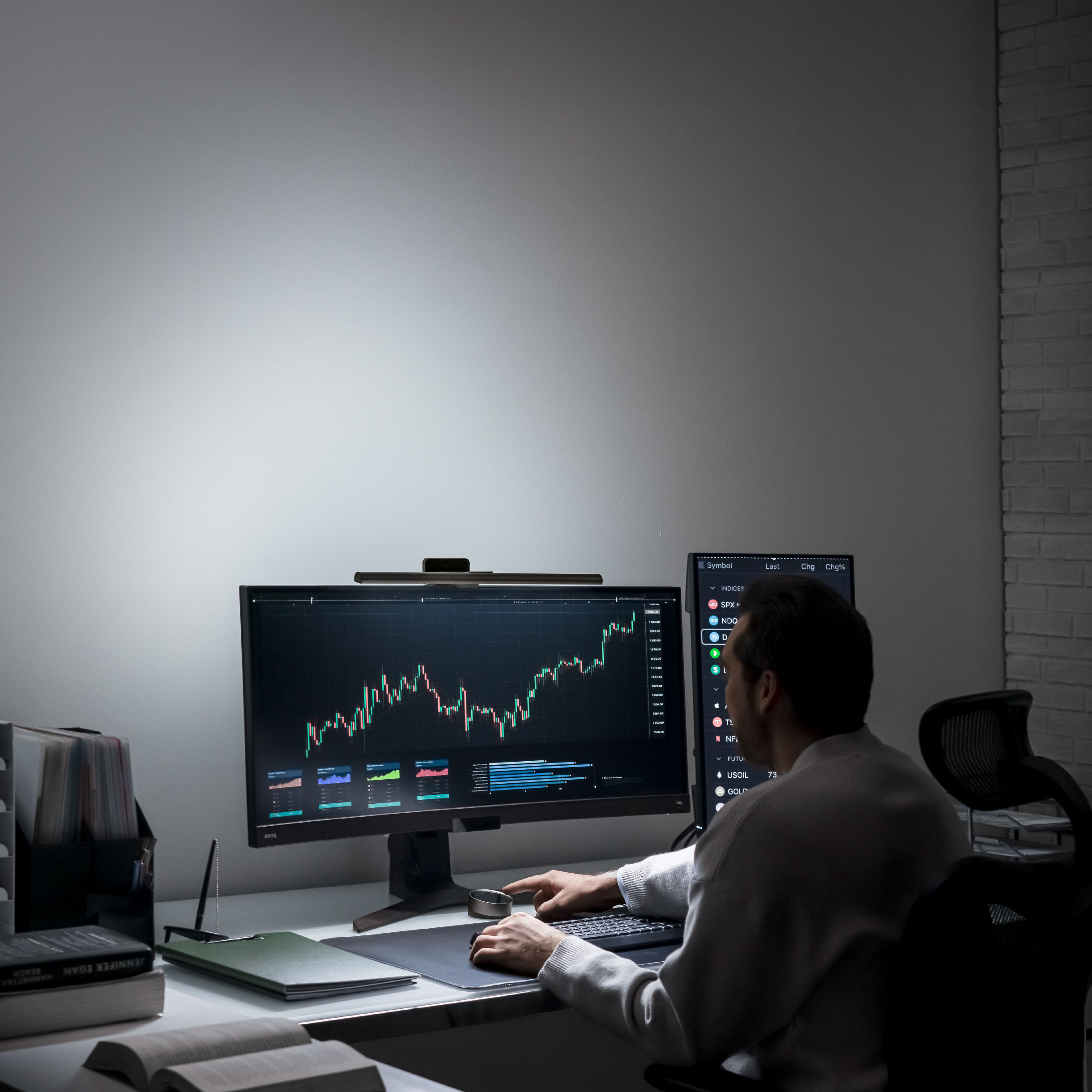 Dual Monitor Desk Setup Ideas