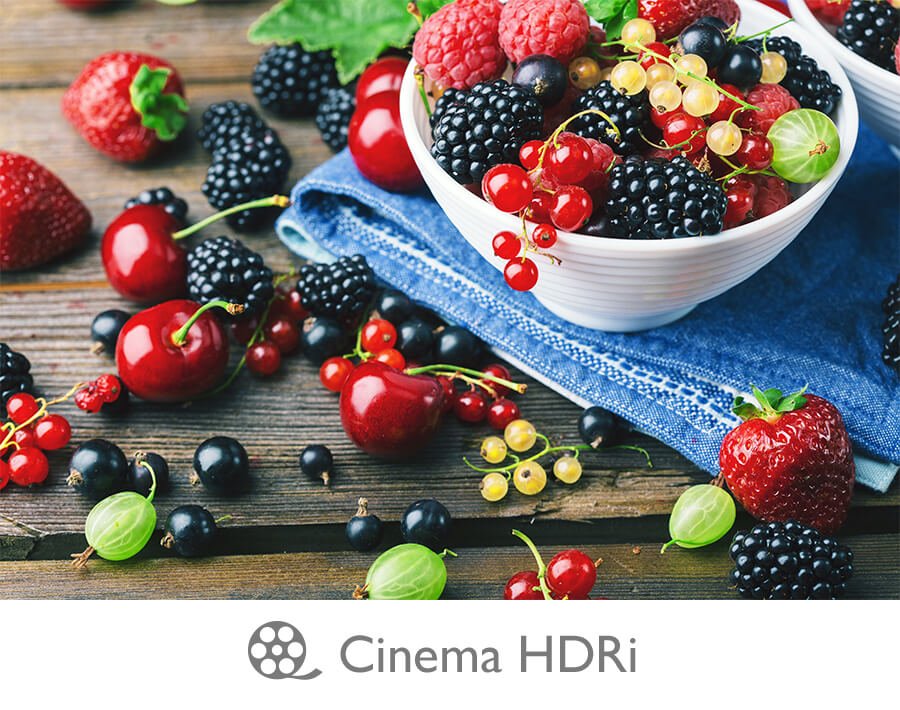 Цветопередача контента на мониторе HDRi в режиме CinemaHDRi
