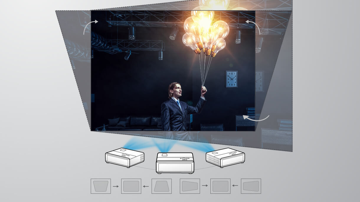 The BenQ TK860i 4K Projector features Auto Vertical Keystone.