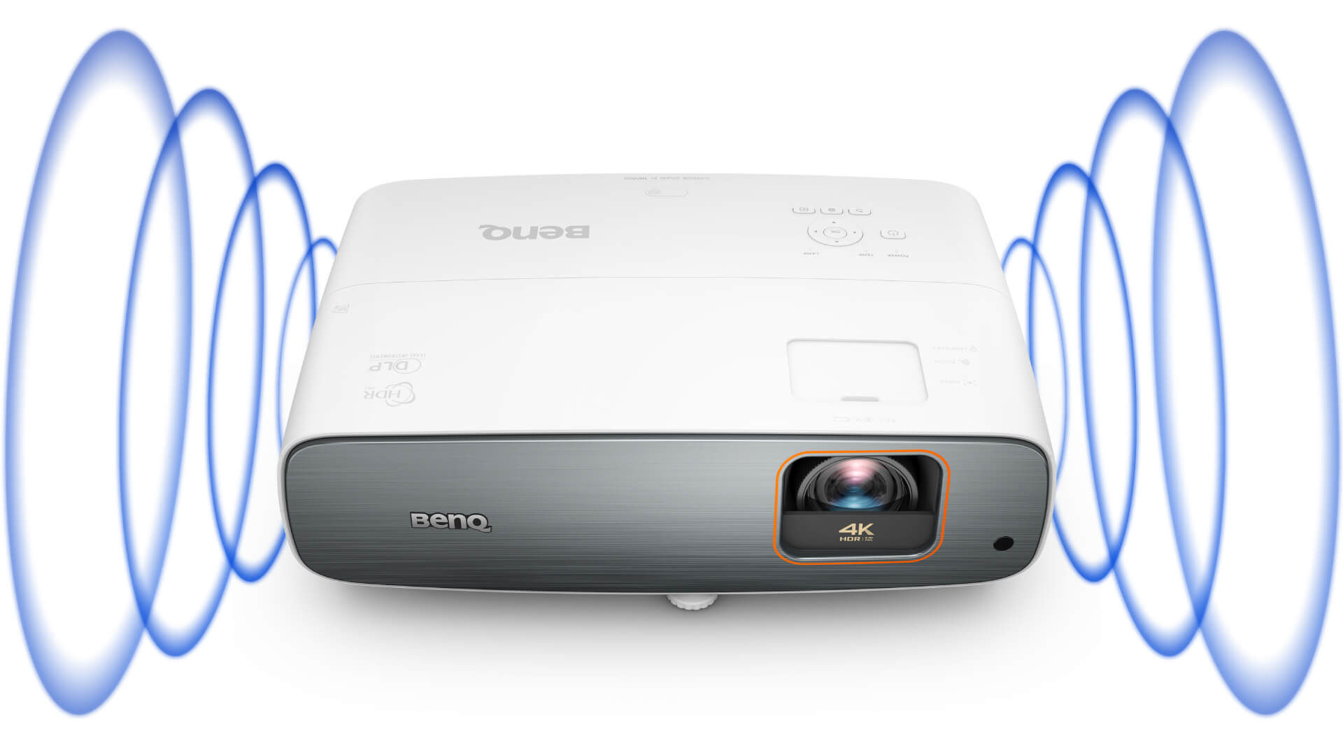 The TK860i 4K projector features treVolo 5Wx2 chambered speakers that bring Immersive Sound performance.