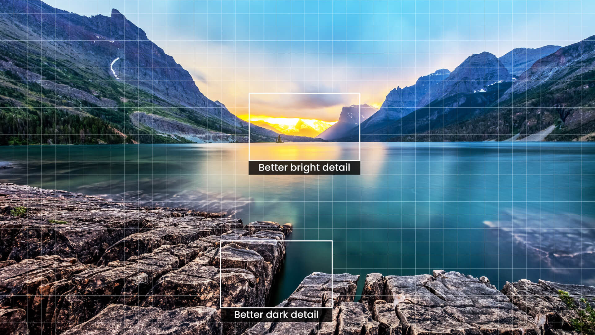 Система локального поліпшення контрасту розділяє зображення на більш ніж 1000 зон і аналізує яскравість кожного сегмента й коригує гаму окремо для підвищення деталізації в темних і яскравих ділянках і глибини зображення 4K. 